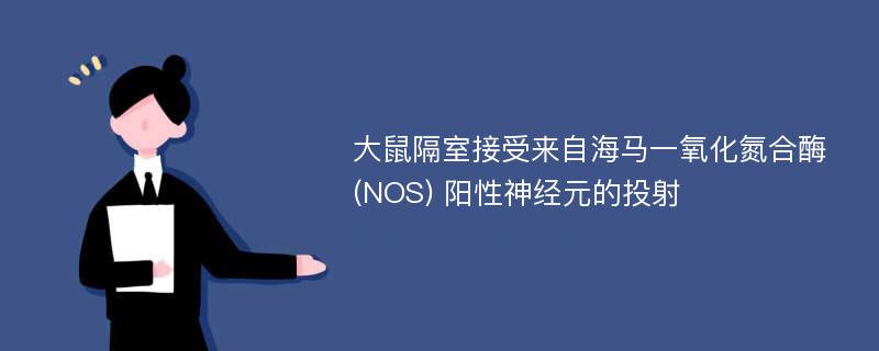 大鼠隔室接受来自海马一氧化氮合酶 (NOS) 阳性神经元的投射