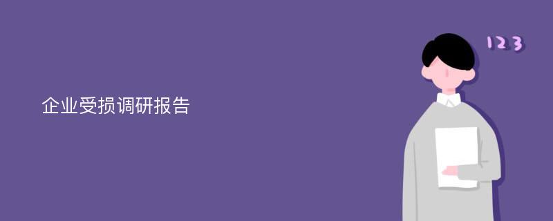 企业受损调研报告