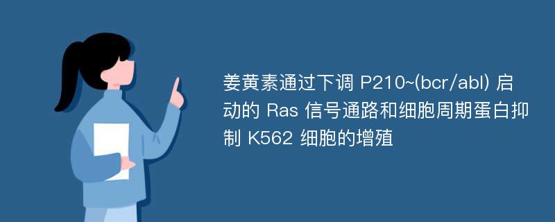 姜黄素通过下调 P210~(bcr/abl) 启动的 Ras 信号通路和细胞周期蛋白抑制 K562 细胞的增殖